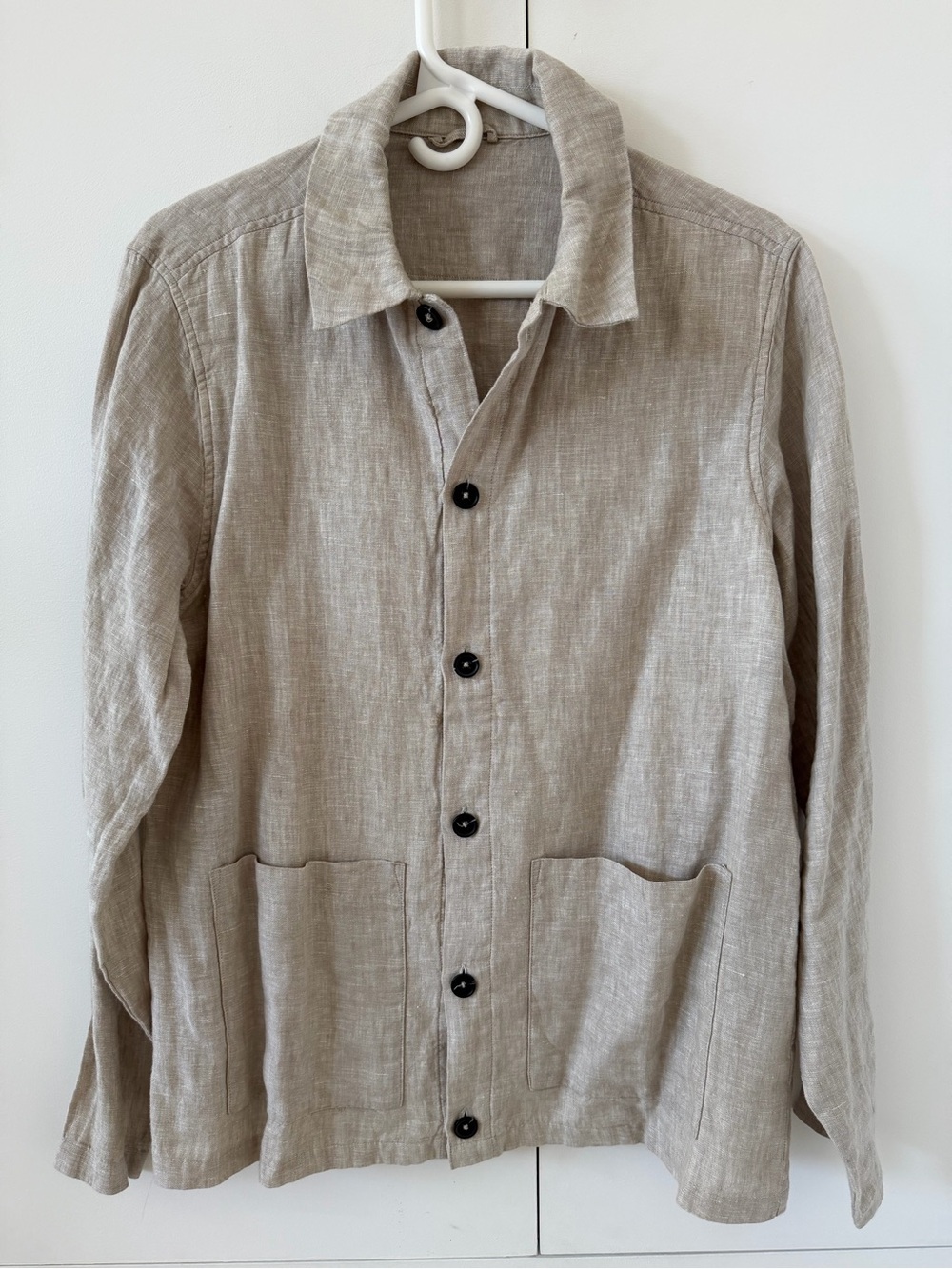 100% European Linen Chore Jacket